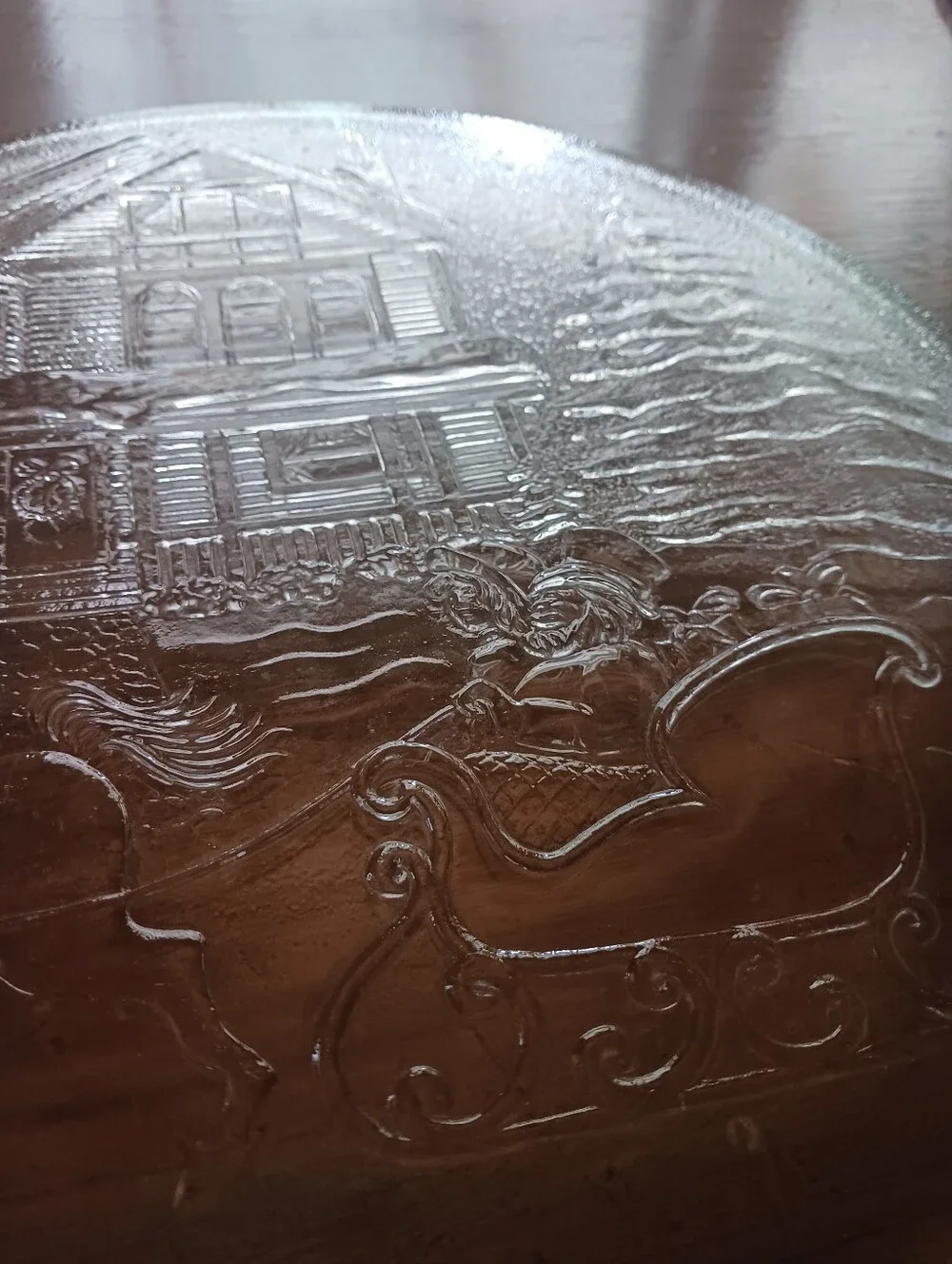 90s Vintage Christmas Serving Platter 